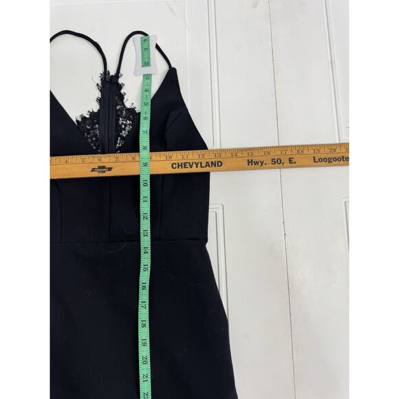 ASTR the Label Size Small Women’s Black Lace Fringe Cocktail Party Dress - Picture 4 of 6